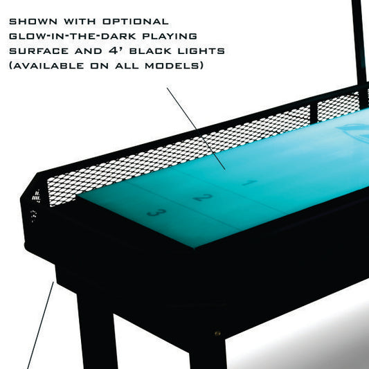 Hudson Shuffleboards Glow-in-the-Dark Playing Surface - Gaming Blaze