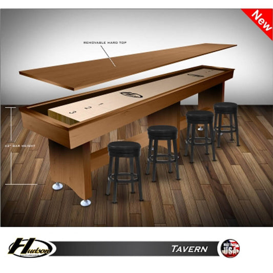 Hudson Shuffleboards Removable Bar Top for Shuffleboard - Gaming Blaze